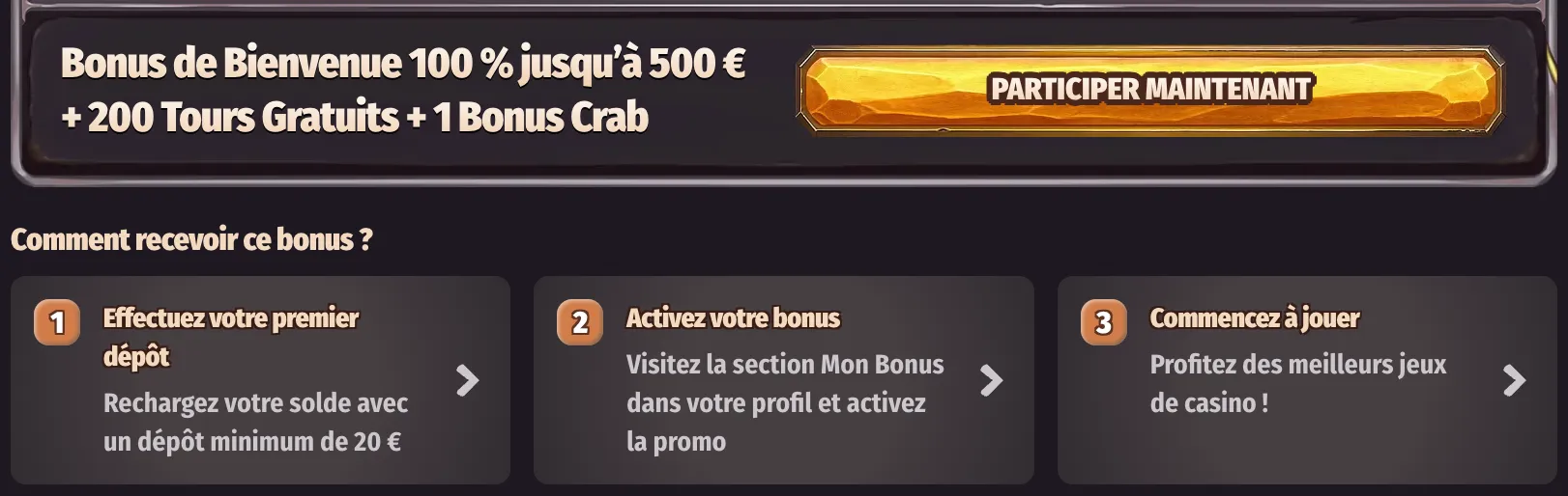 Meilleurs bonus de bienvenue et promotions Dragonia Casino