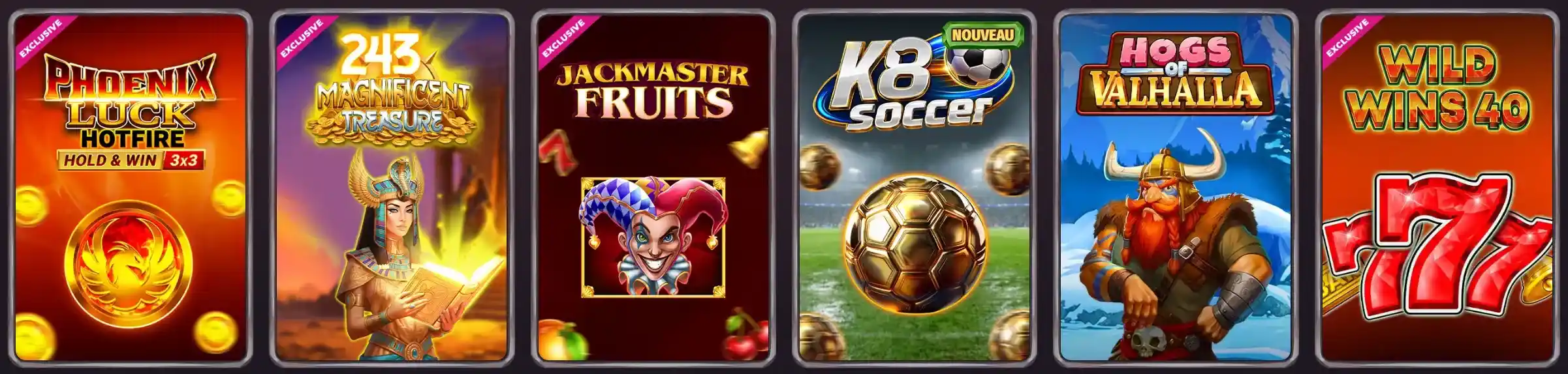 Jeux et offres exclusifs disponibles sur Dragonia Casino