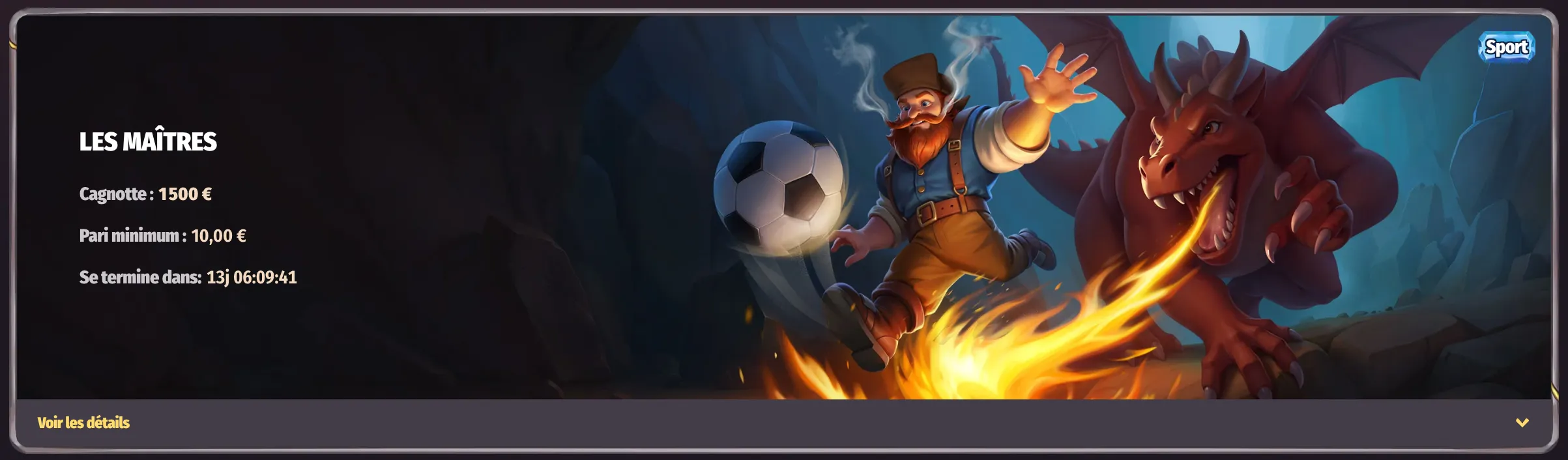Tournois de casino en ligne avec cagnottes sur Dragonia